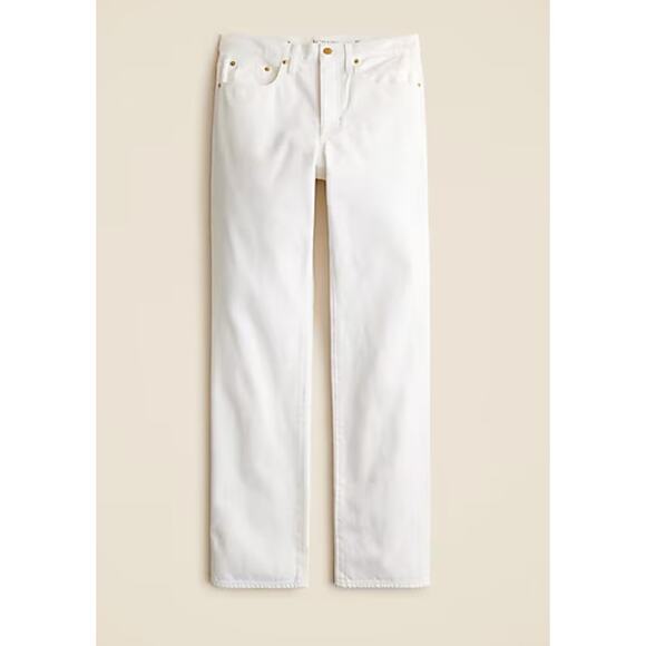J Crew Slouchy Jeans 29 8 White NWT CH979 J.Crew 80s Rigid Denim Straight Leg - Picture 4 of 6